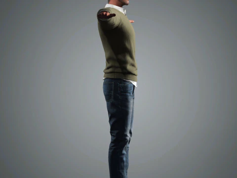 Nikolaj Coster-Waldau Character 3D Model