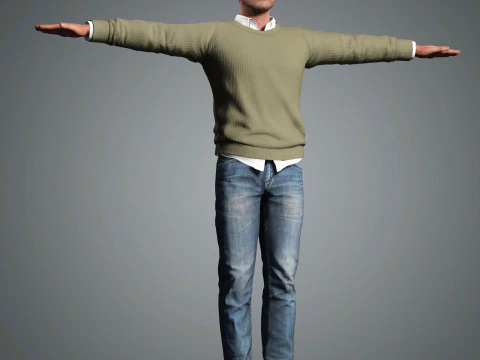 Nikolaj Coster-Waldau Character 3D Model