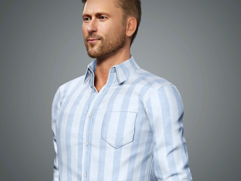 Glen Powell Character 3D मॉडल