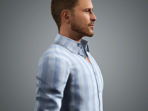 Glen Powell Character 3D मॉडल