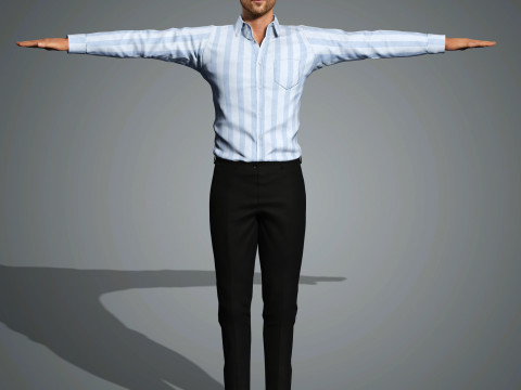 Glen Powell Character 3D मॉडल
