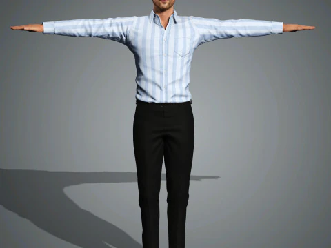 Glen Powell Character 3D Model