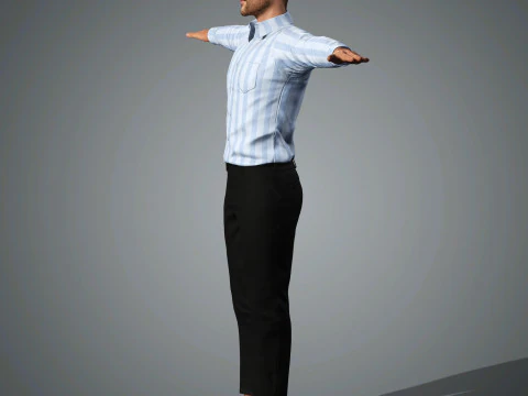 Glen Powell Character 3D Model