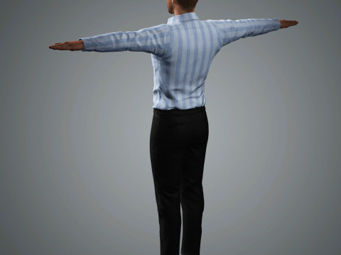 Glen Powell Character 3D मॉडल
