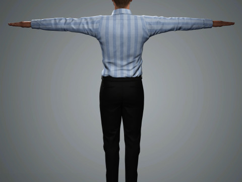 Glen Powell Character 3D मॉडल