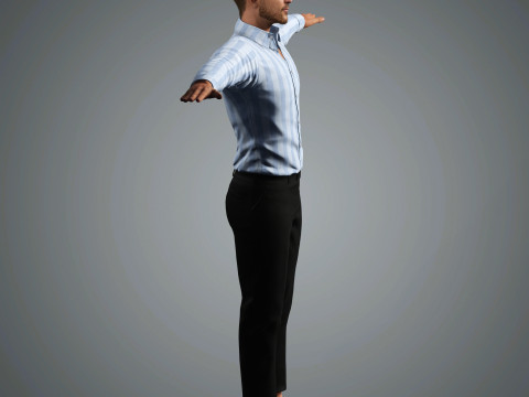 Glen Powell Character 3D मॉडल