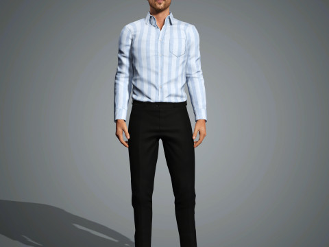 Glen Powell Character 3D मॉडल