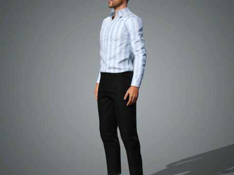 Glen Powell Character 3D मॉडल