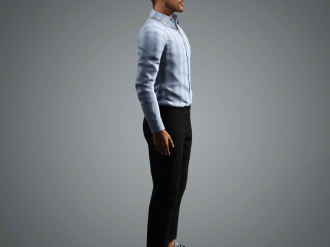 Glen Powell Character 3D मॉडल