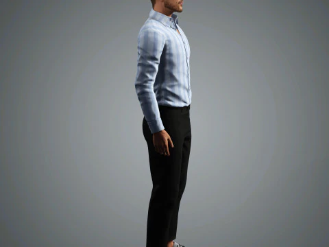 Glen Powell Character 3D Model