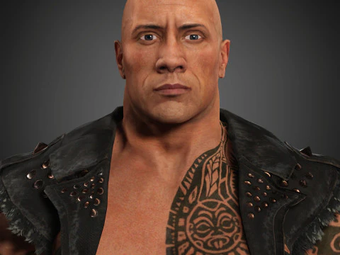 Personnage de Dwayne Johnson Modèle 3D