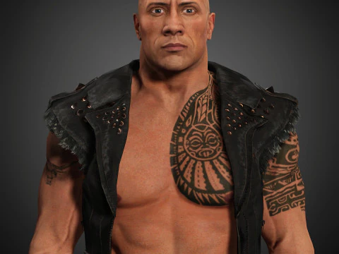 Dwayne Johnson Character 3D Model