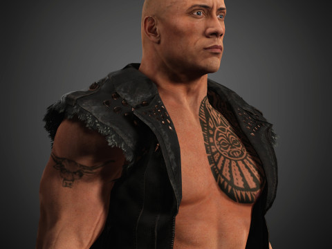Dwayne Johnson Character 3Dモデル