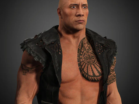 Dwayne Johnson Character 3D Model