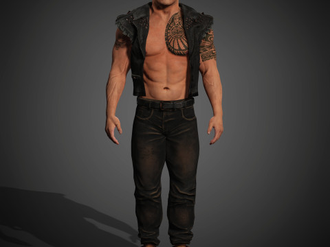 Dwayne Johnson Character 3Dモデル