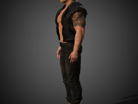 Dwayne Johnson Character 3Dモデル