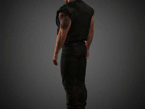 Dwayne Johnson Character 3D Model