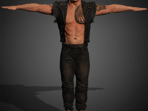 Dwayne Johnson Character 3Dモデル