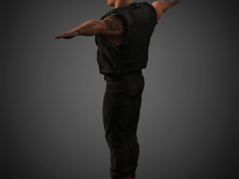 Dwayne Johnson Character 3Dモデル