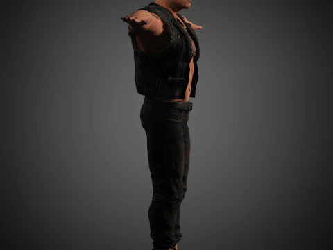 Dwayne Johnson Character 3D Model