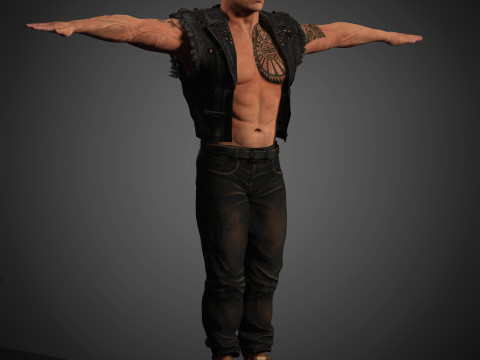 Dwayne Johnson Character 3Dモデル
