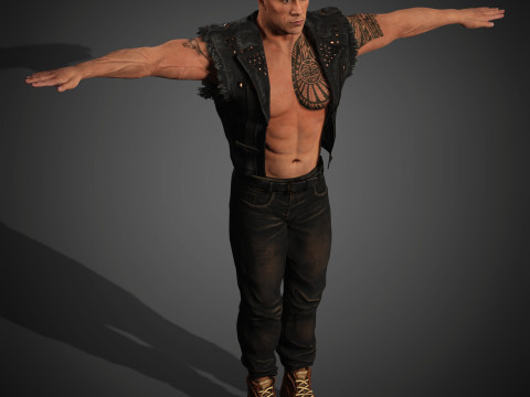 Dwayne Johnson Character 3Dモデル