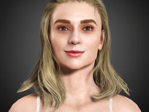 Elizabeth Debicki Character 3D Model