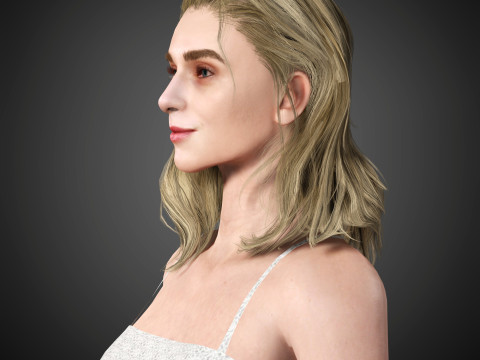 Elizabeth Debicki Character Model 3D