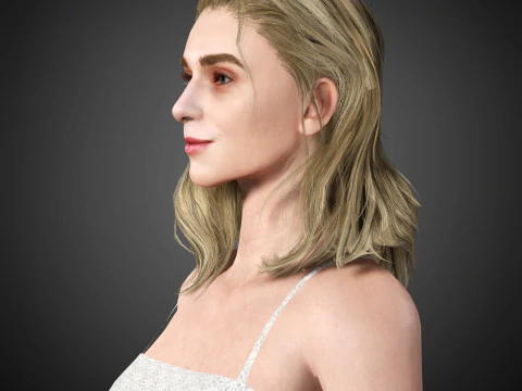 Elizabeth Debicki Character 3D Model