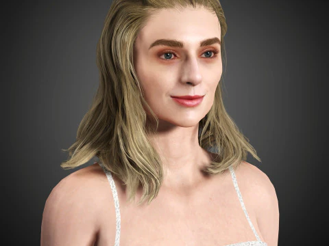 Elizabeth Debicki Character 3D Model