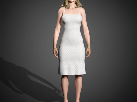 Elizabeth Debicki Character Model 3D