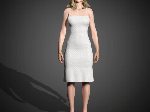 Elizabeth Debicki Character 3D Model