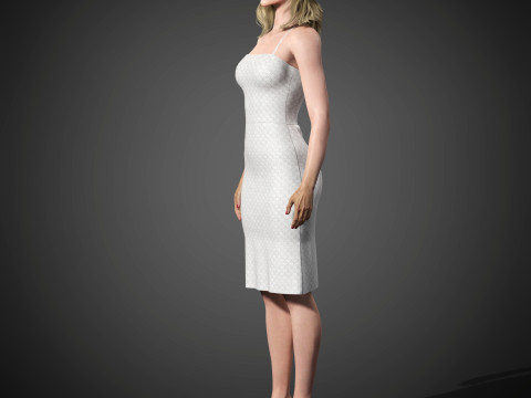 Elizabeth Debicki Character Model 3D