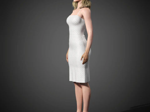 Elizabeth Debicki Character 3D Model