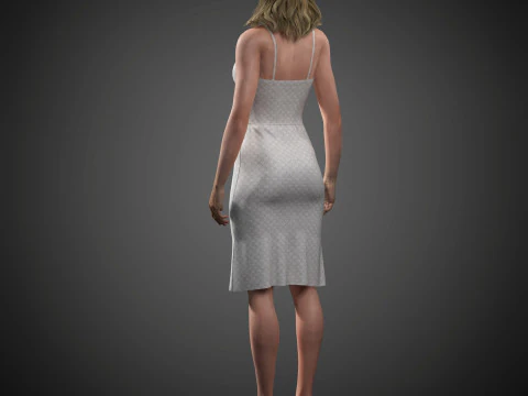 Elizabeth Debicki Character 3D Model