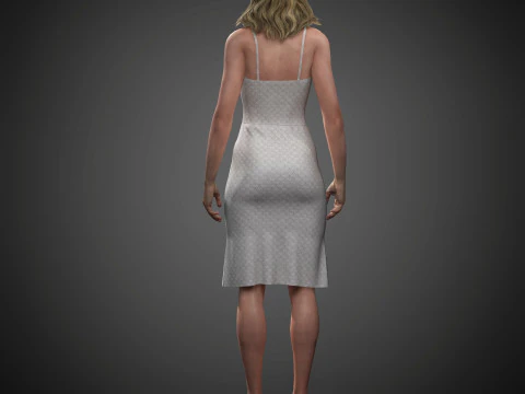 Elizabeth Debicki Character 3D Model