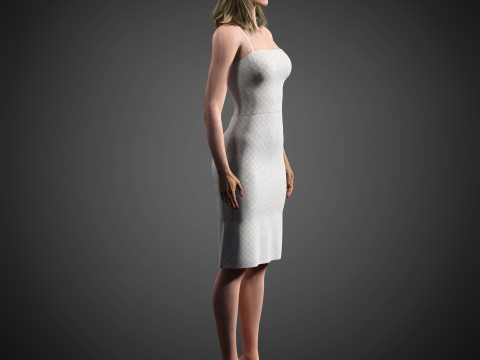 Elizabeth Debicki Character Model 3D