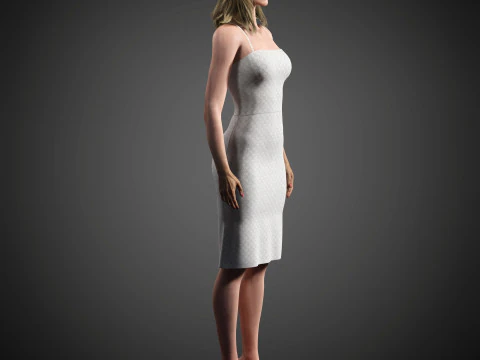 Elizabeth Debicki Character 3D Model