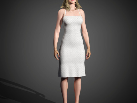 Elizabeth Debicki Character Model 3D