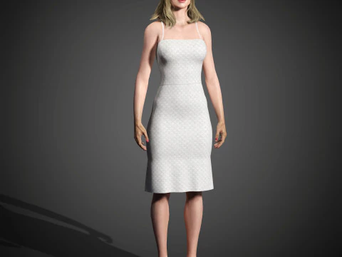 Elizabeth Debicki Character 3D Model