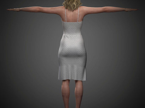 Elizabeth Debicki Character Model 3D