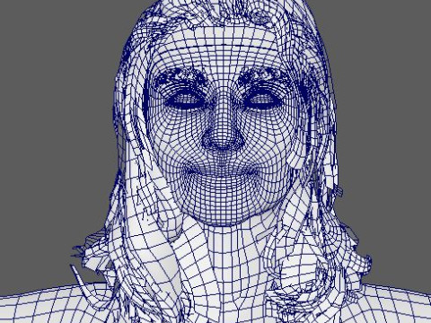 Elizabeth Debicki Character Model 3D