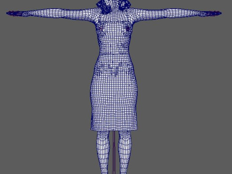 Elizabeth Debicki Character Model 3D