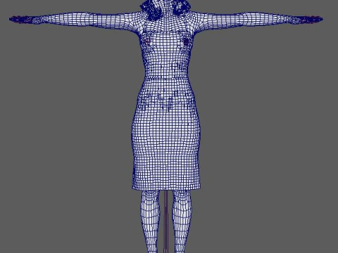 Elizabeth Debicki Character 3D Model