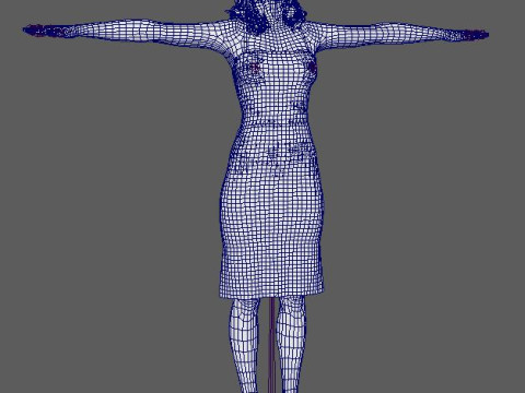 Elizabeth Debicki Character Model 3D