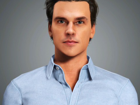 Finn Wittrock Character 3D 모델