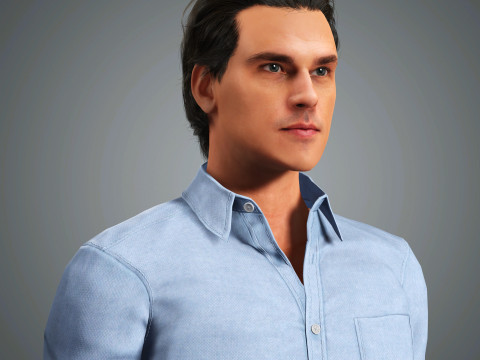 Finn Wittrock Character 3D 모델