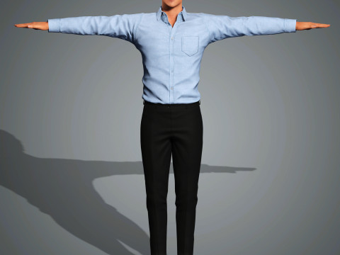 Finn Wittrock Character 3D 모델
