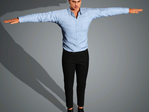 Finn Wittrock Character 3D 모델