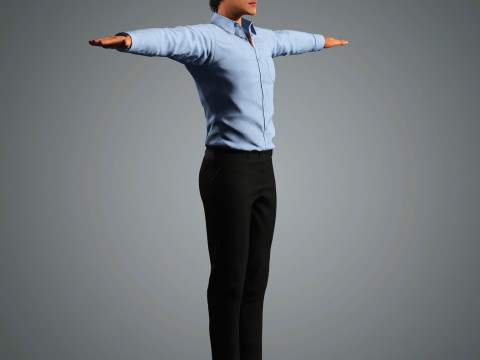 Finn Wittrock Character 3D 모델